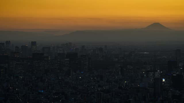 Mt. Fuji during Sunset