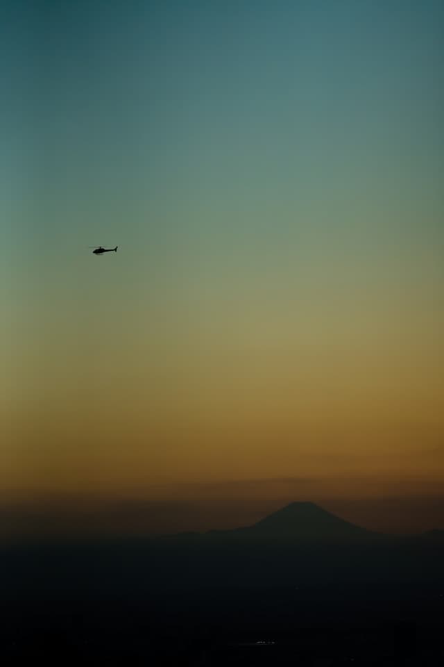Helicopter & Mt. Fuji