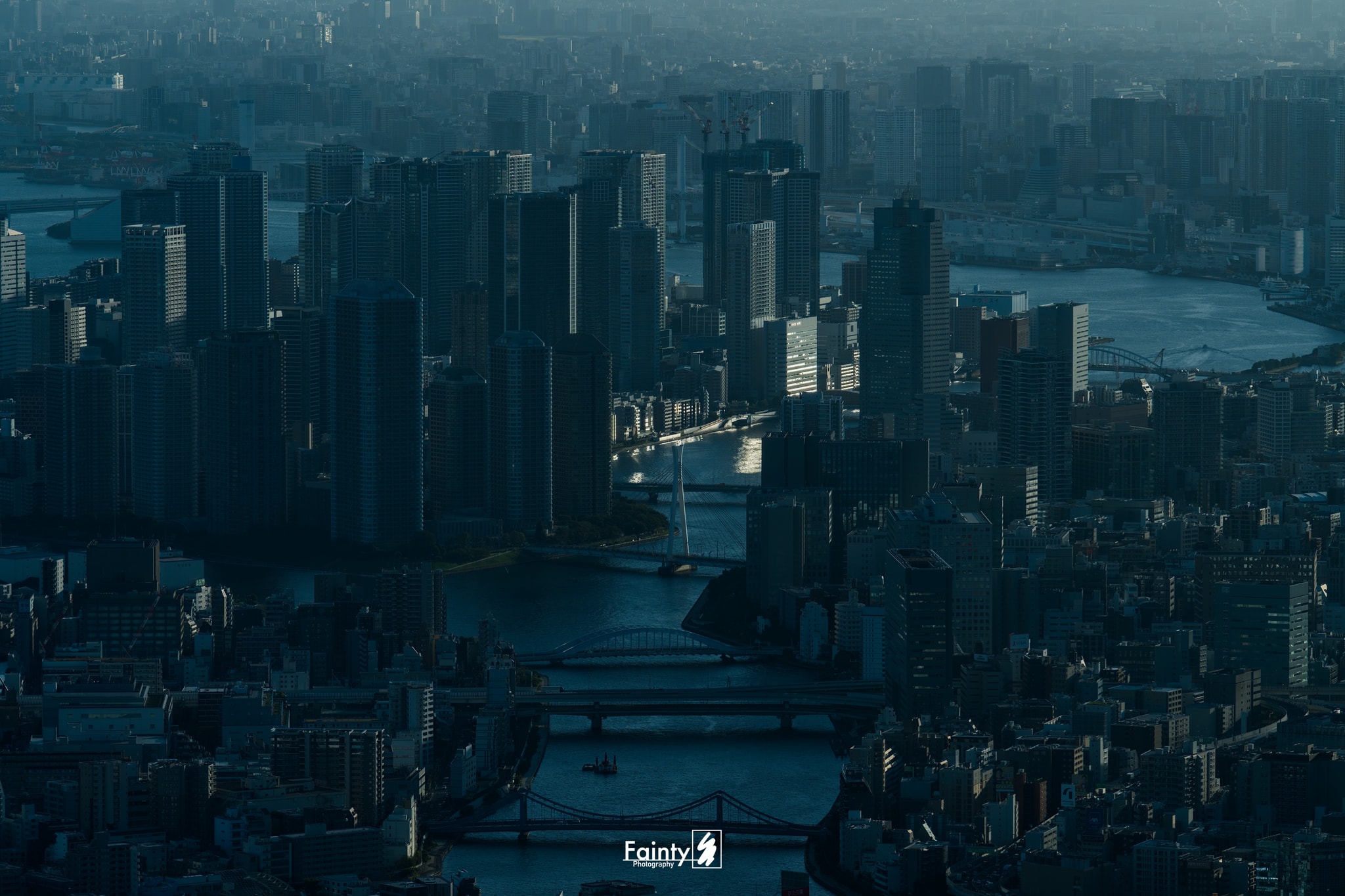 River among Skyscrapers