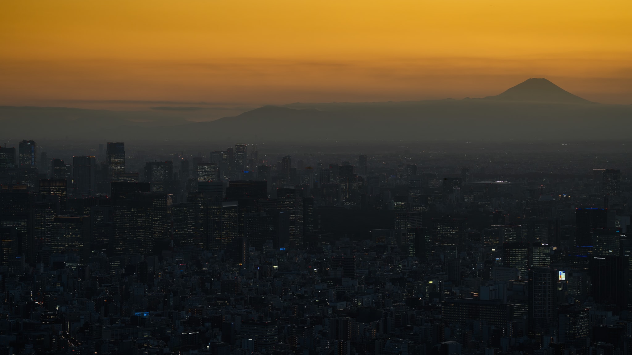 Mt. Fuji during Sunset