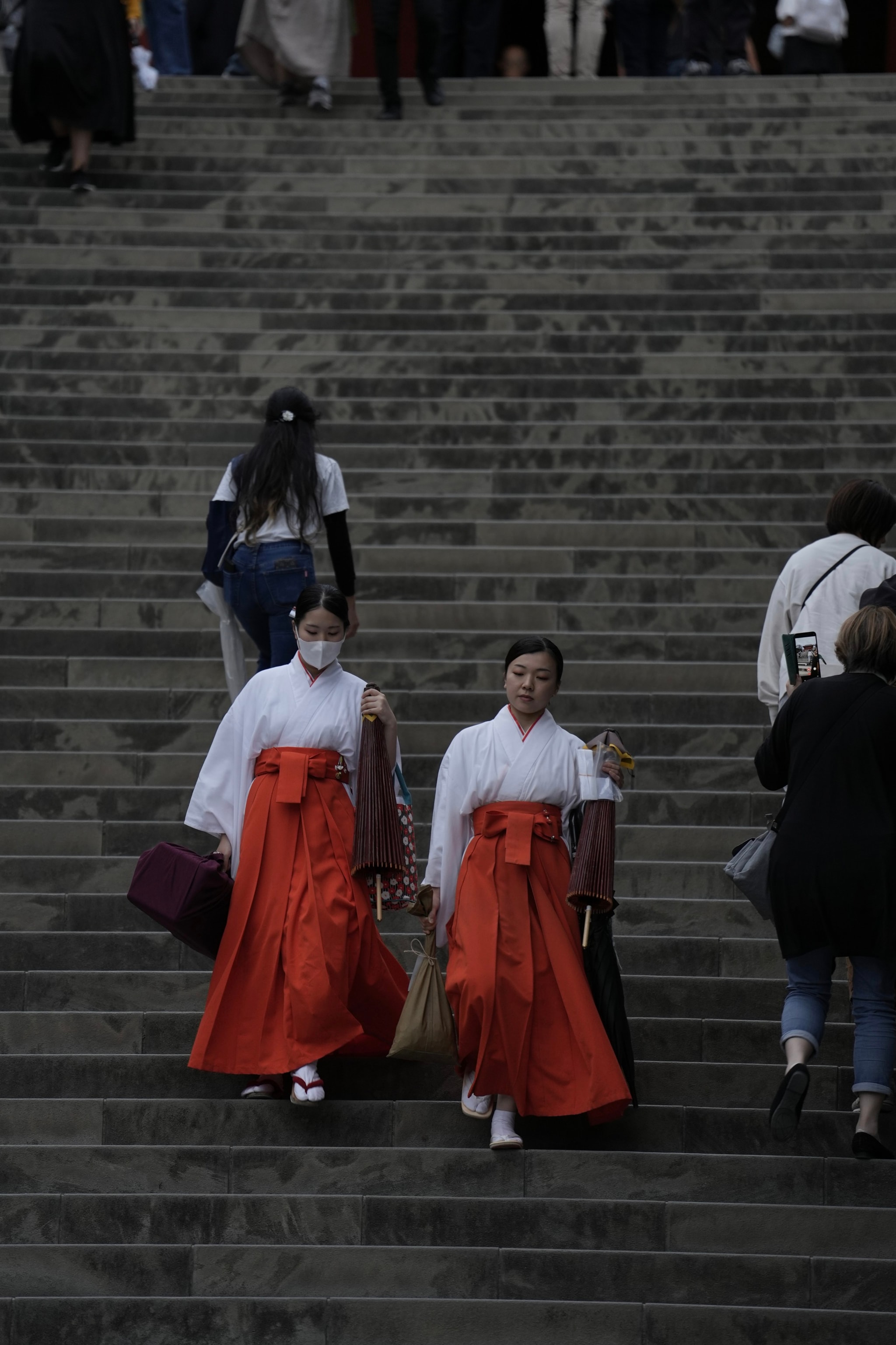 Shrine Maidens Getting Off Work