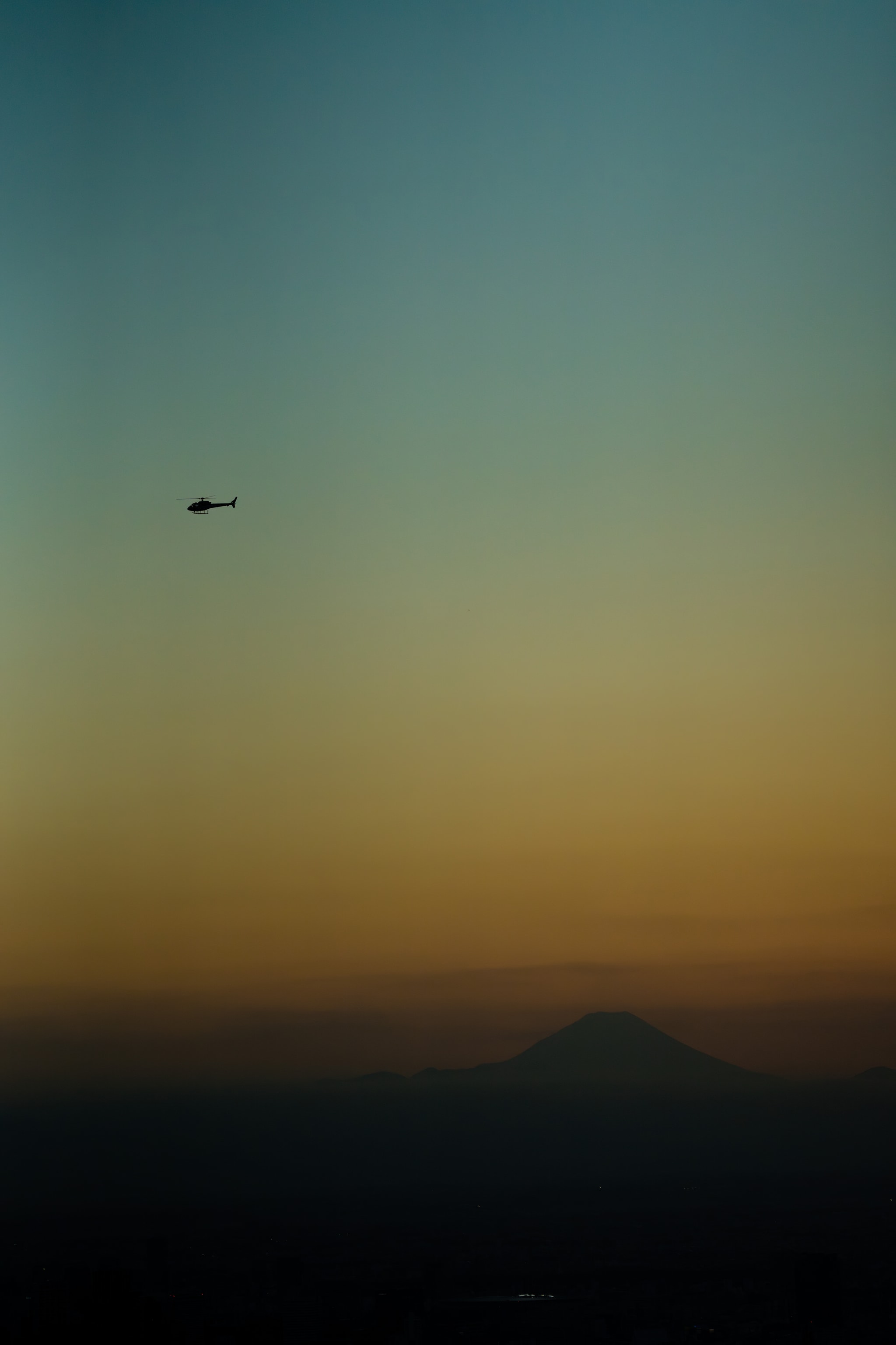 Helicopter & Mt. Fuji